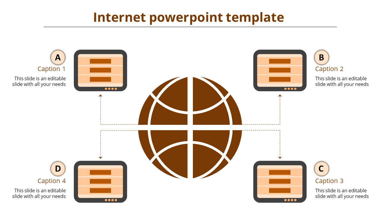 internet powerpoint template-internet powerpoint template-orange